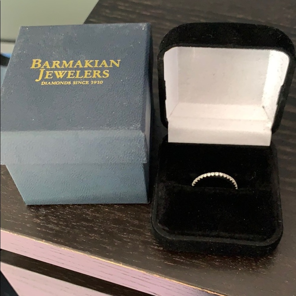Wedding band 14K white Gold Coast band size 4.5